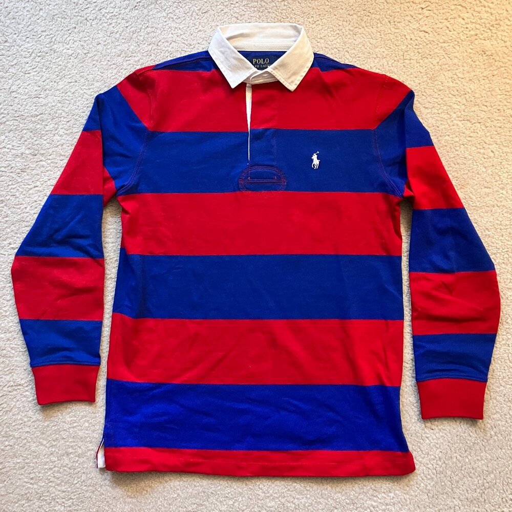 Polo Ralph Lauren red and blue striped ruby shirt